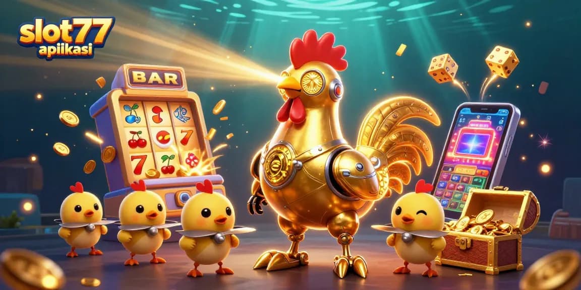 Experience the excitement of slot777 aplikasi with dynamic casino elements and vibrant 3D characters.