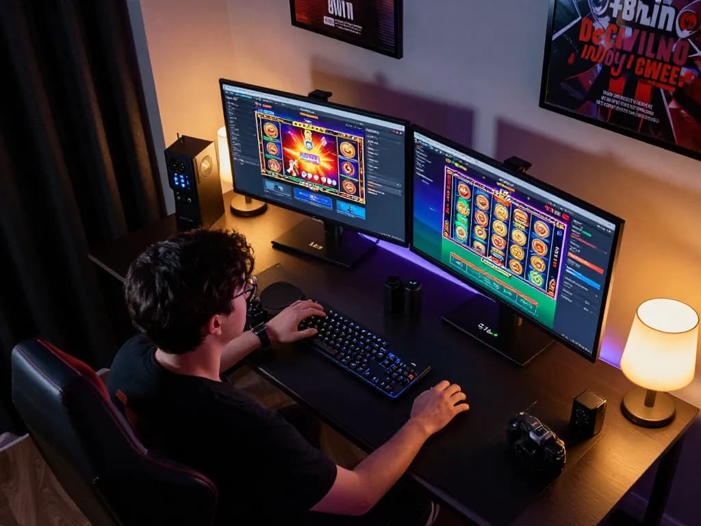 Players engaged in thrilling online gaming session on 98win club, showcasing dynamic casino action.
