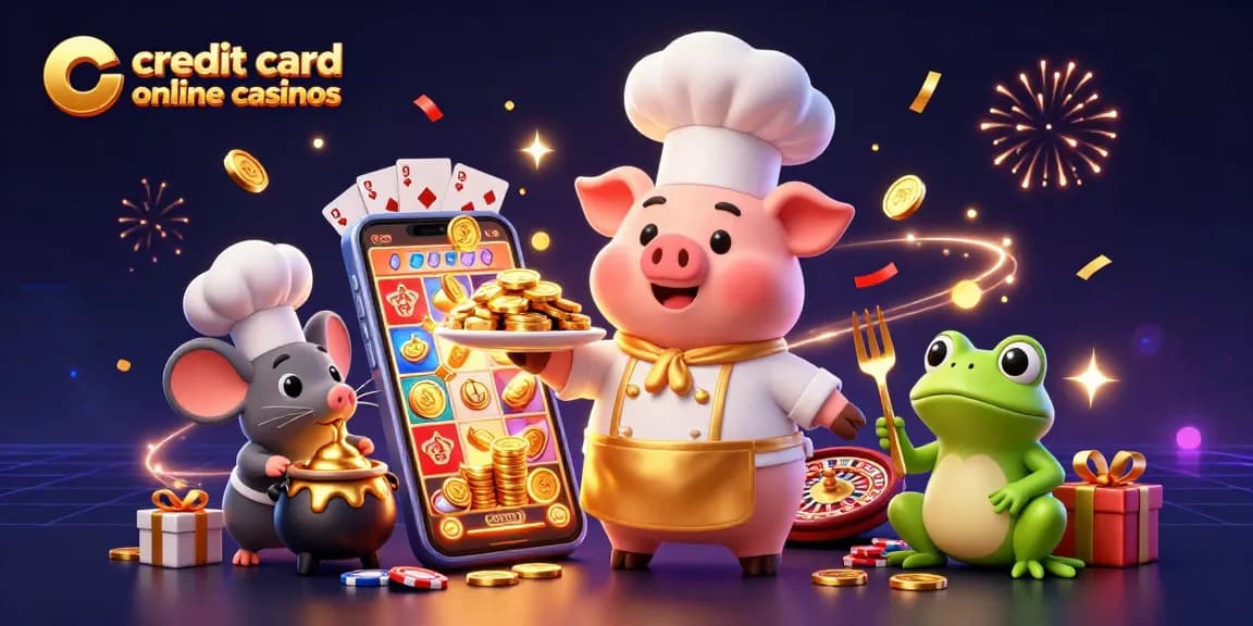 Experience the thrill at credit card online casinos featuring gourmet gold coins and dynamic gaming action.