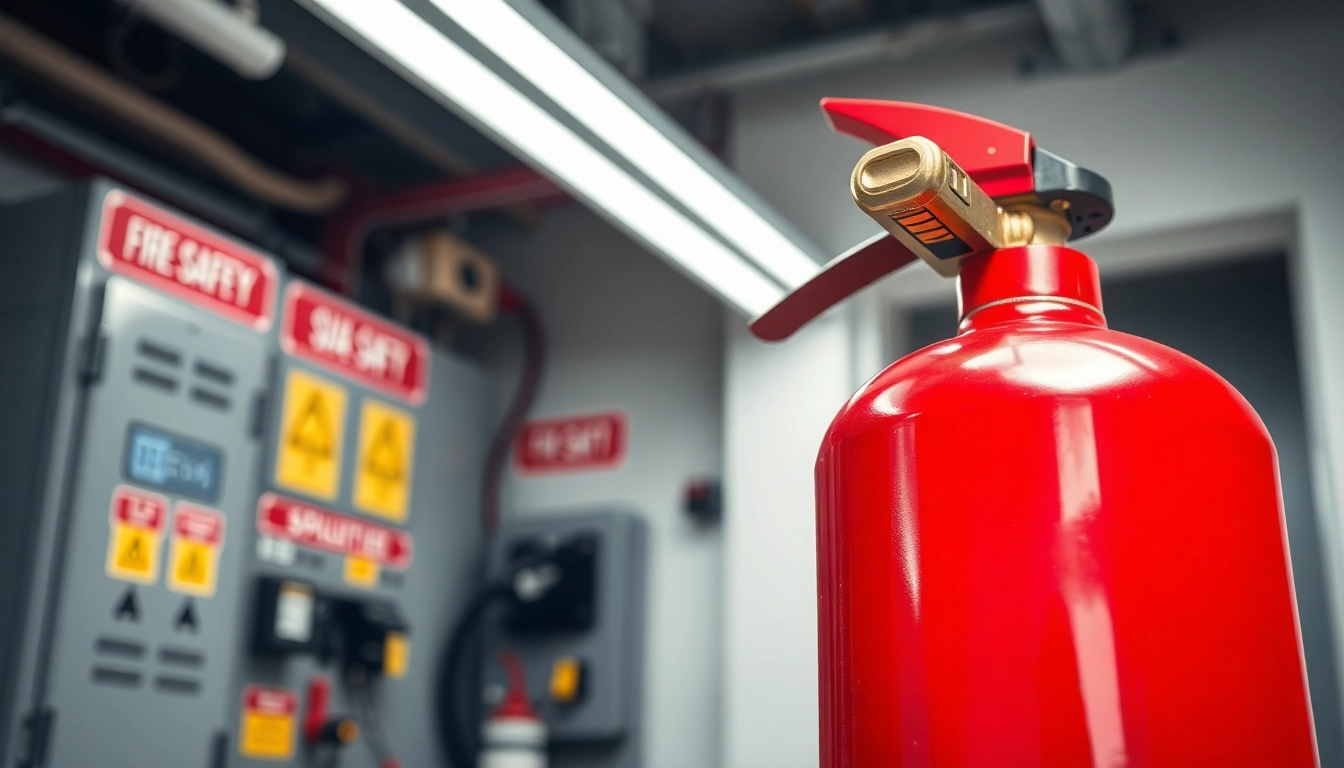 Use an electrical fire extinguisher to ensure safety in commercial environments.