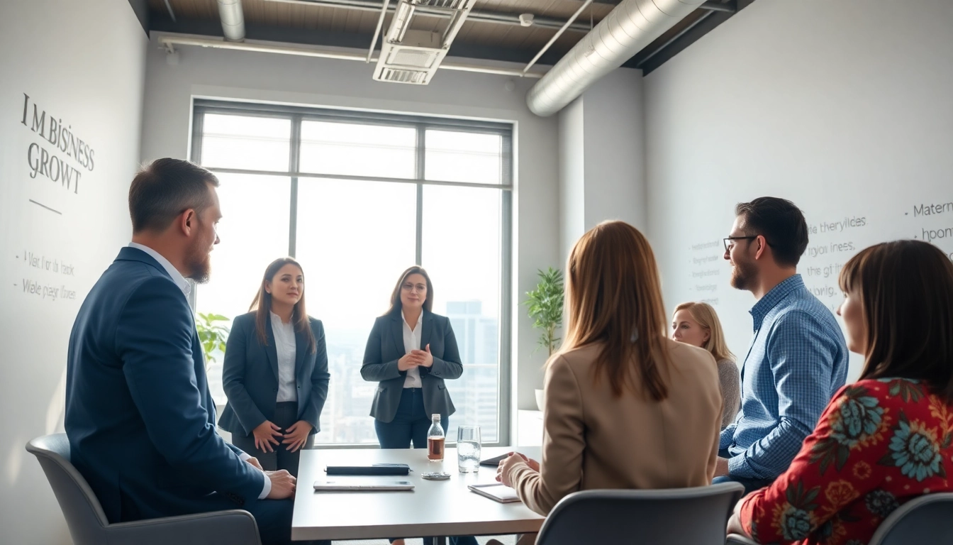 Engaging clients with a business coach near me in a collaborative office space.