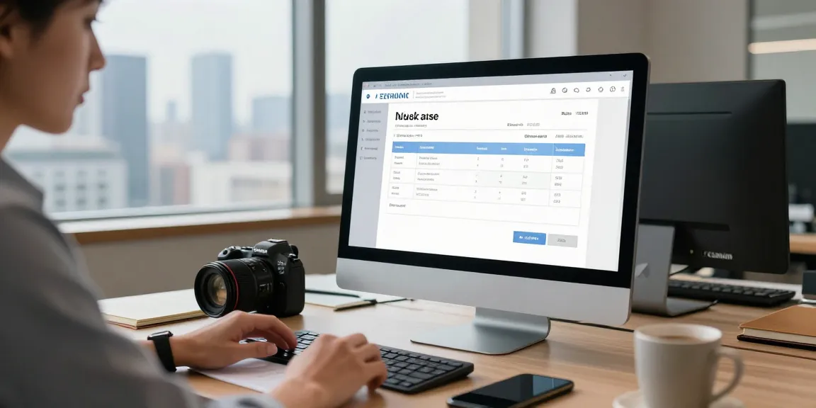 Detect fraud invoice with advanced AI technology in a professional office setting.