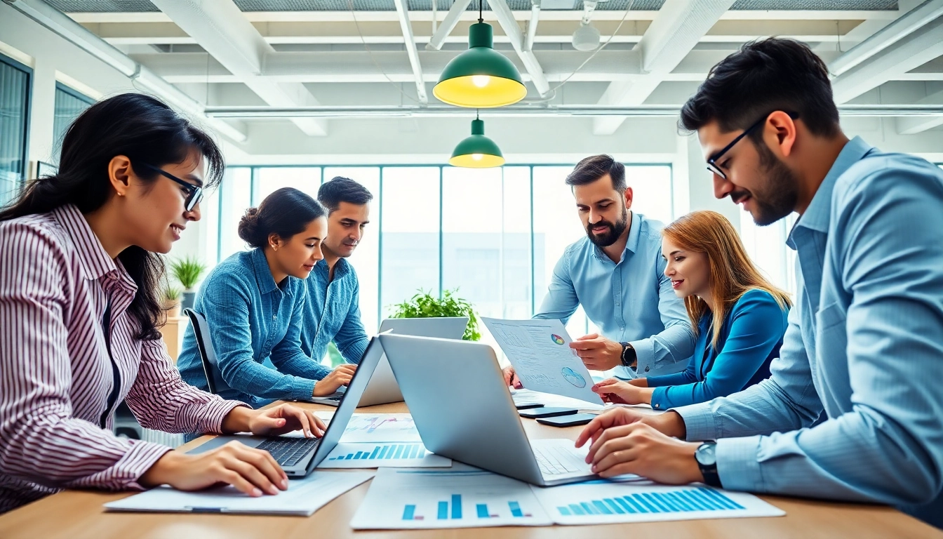 Engaging scene of top platforms to hire sales professionals connecting diverse talent in a collaborative workspace.