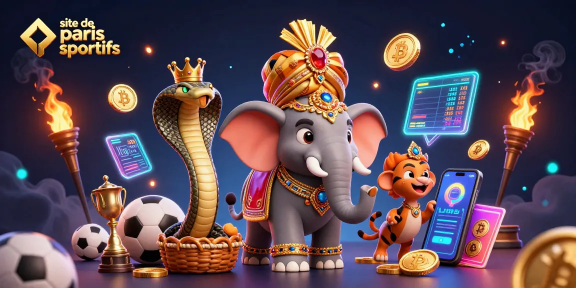 Pariez sur le site de paris sportifs avec notre éléphant joaillier et le tigre maharaja.