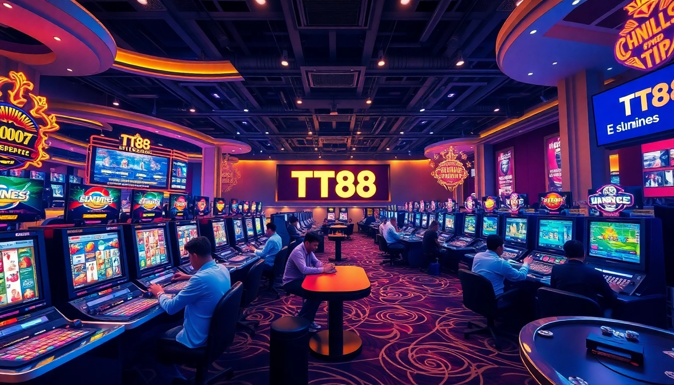 Experience the excitement of TT88 casino games with vibrant players and advanced betting interfaces.