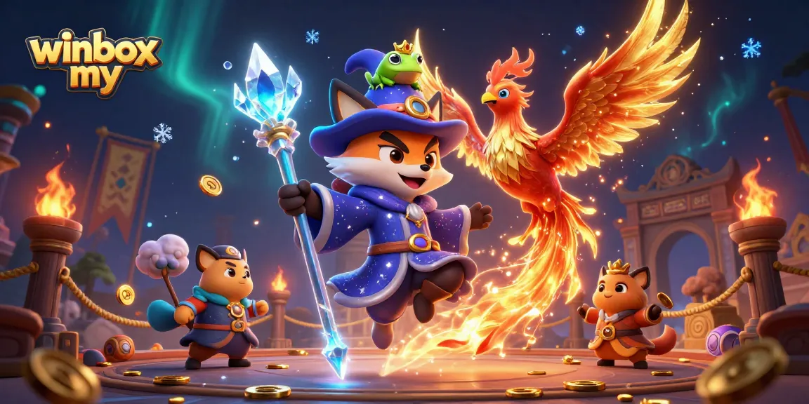 Engage in thrilling gameplay at winbox my with enchanting characters and rich casino elements in a vibrant 3D scene.