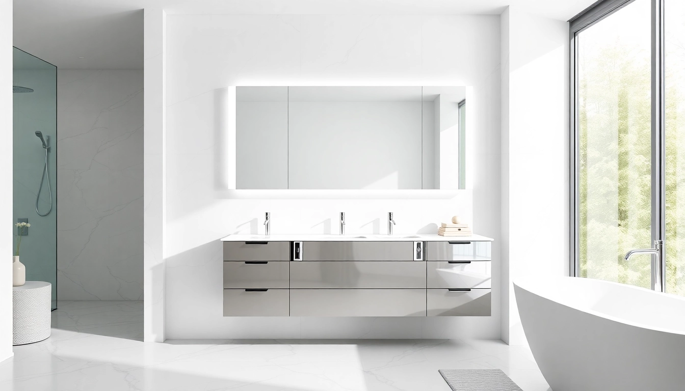 Der sonni Spiegelschrank bietet elegantes Design und praktische Beleuchtung im Badezimmer.