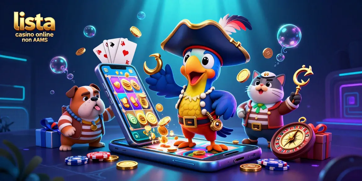 Scopri la lista casino online non AAMS con il capitano pappagallo e i suoi amici nel mondo delle scommesse.