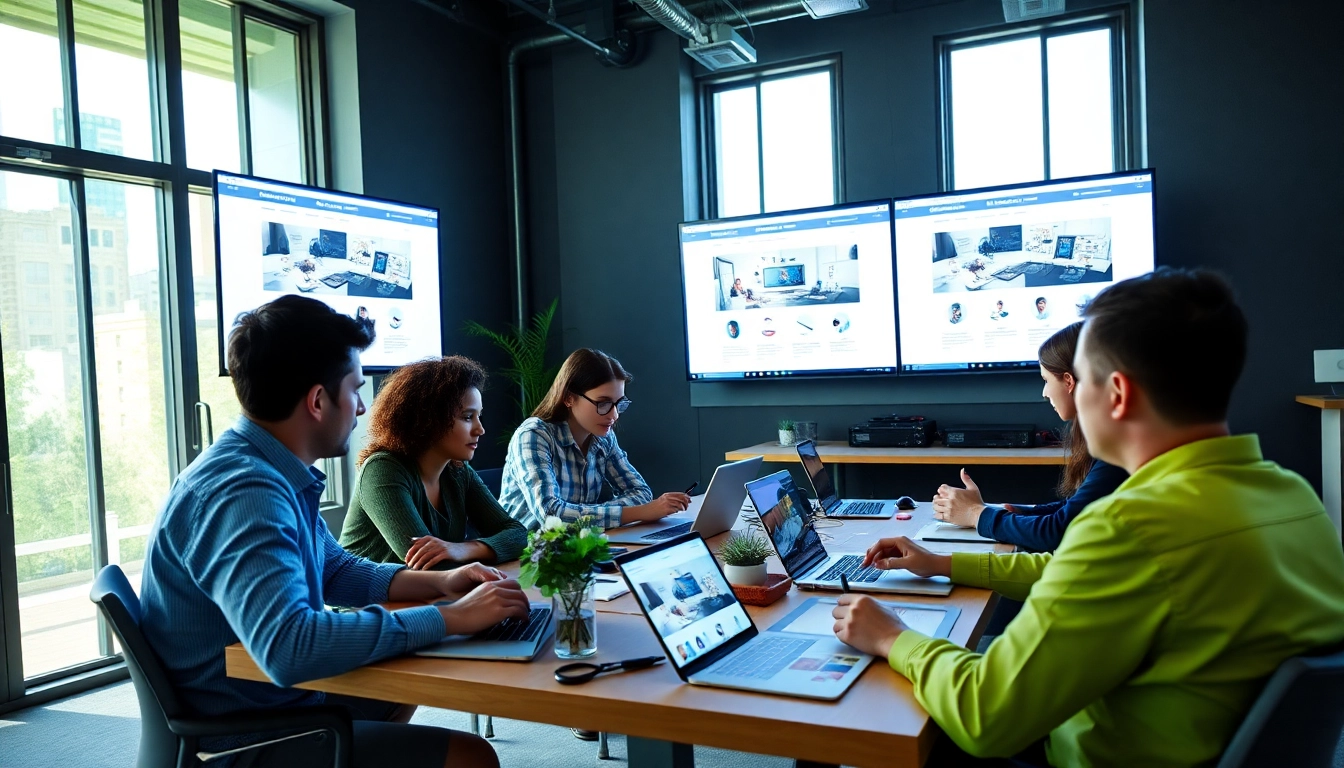 Website erstellen lassen von einem kreativen Webdesign-Team in einem modernen Büro.