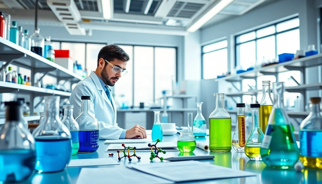 Researching the role of NAD+ in cellular health with laboratory equipment.