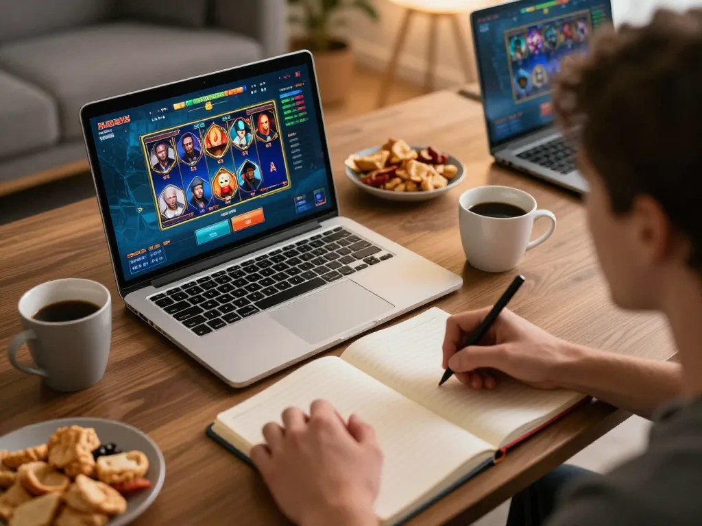 Experience the excitement of a slot demo with an engaging online gameplay scene.
