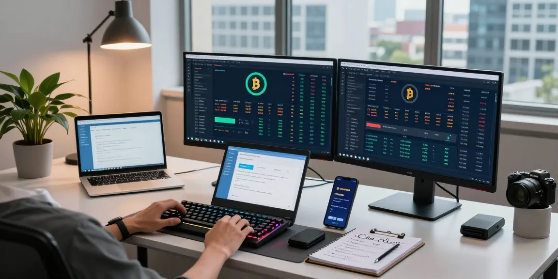 Safe cloud mining service showcased in a professional cryptocurrency mining setup displaying systems, security, and innovation.