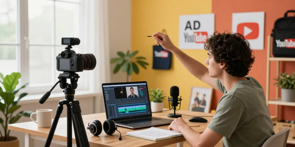Affordable YouTube subscriber packages showcased in a vibrant content creation studio with engaging setup and energetic atmosphere.