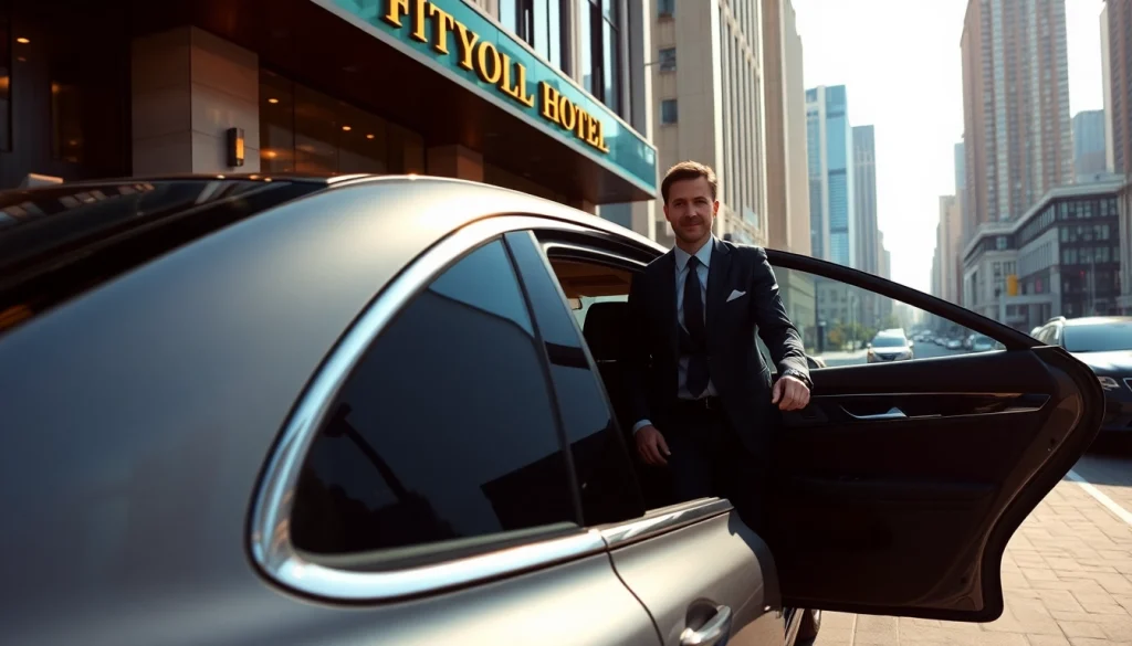 Experience premium chauffeur services near me with a professional driver and luxury sedan.