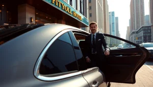 Experience premium chauffeur services near me with a professional driver and luxury sedan.