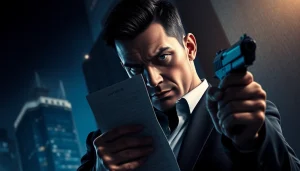 Engaging scene of Contracts and Bullets featuring Leroy Silver, highlighting action and suspense.