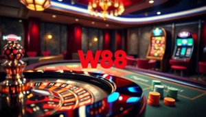 Engaging players in action with W88 link casino interface and vibrant games.