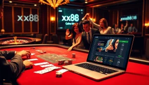 Experience the thrill of winning at xx88 online casino with vibrant tables and happy players.