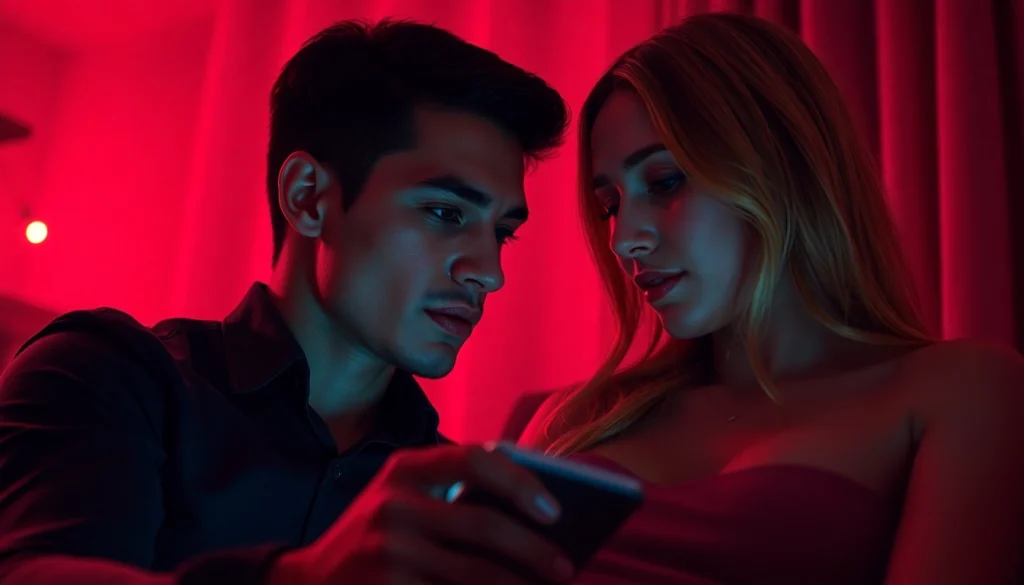 Engaging interaction with a lifelike sex chat AI on a digital interface.