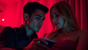 Engaging interaction with a lifelike sex chat AI on a digital interface.