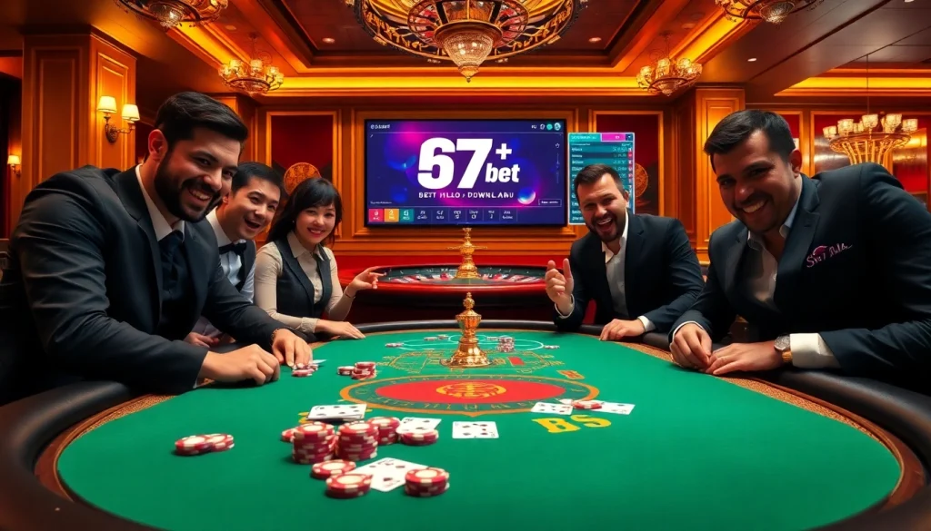 Experience the thrill of poker with 67bet Download and luxurious casino visuals.
