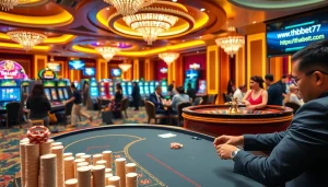 Engaging players at https://thabet77.sa.com/ enjoy a thrilling casino experience with vibrant slot machines.