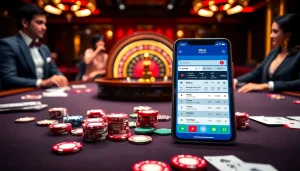 Experience excitement with the 9Dbet App at a luxurious casino gaming table.