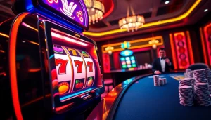 Players winning on a vibrant, luxurious slot machine at SLOTS899.COM casino.