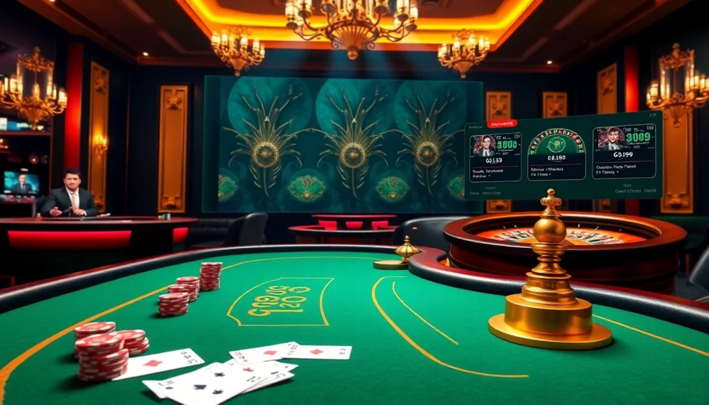 Experience the thrill of the go99 game at a luxurious poker table with vibrant chips and cards.