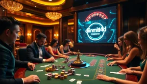 Experience thrilling gameplay at dinamit4d with upscale casino ambiance and poker excitement.