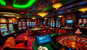 Experience the excitement of i9bet with vibrant casino visuals and gaming action.