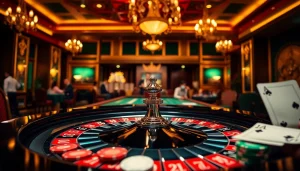 Players engaging at a roulette table while discovering the hidden wiki site in a luxurious casino environment.