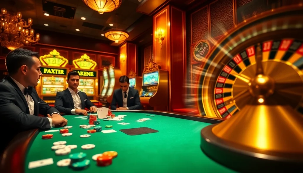 Engaging gameplay at The Hidden Wiki casino featuring poker chips and roulette wheel.