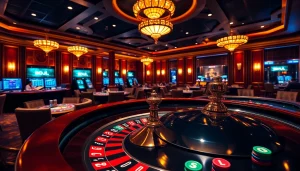 Experience high-stakes gaming at the luxurious BDJL casino table with roulette and poker chips.