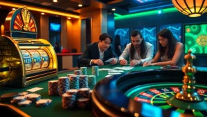 Experience 바이낸스 회원가입 while placing bets at an exciting casino table filled with poker chips.