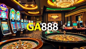 Experience the excitement of GA888 in a vibrant casino setting with engaging games and professional design.