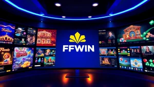 FFWIN online gaming platform showcasing diverse games and user-friendly interface.