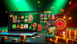 Interactive interface of ABC999 showcasing diverse online betting games with secure encryption.