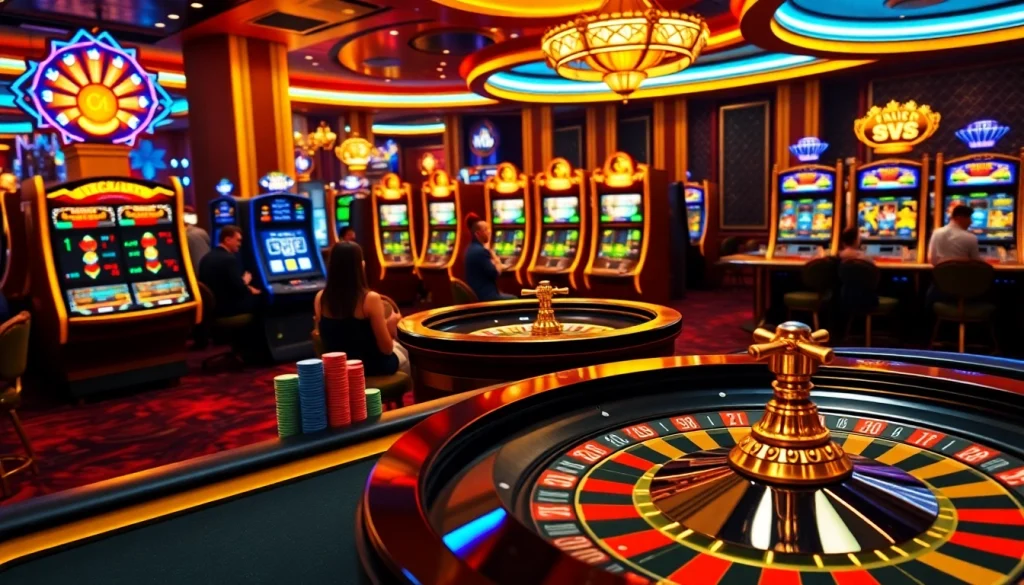 Experience exciting online gaming on mk8th.net with vibrant casino visuals and thrilling atmosphere.