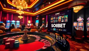 Experience thrilling gaming action with SOIBET's vibrant casino atmosphere and exciting betting options.