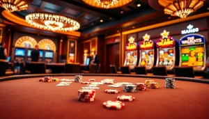 Experience the thrill of Man88 at an upscale casino poker table.