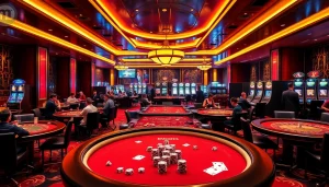 Experience mmoo gaming excitement with vibrant casino tables and thrilling slot machines.