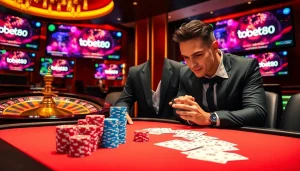 Tobet88 offers an exciting gambling experience with a luxurious poker scene and vibrant casino atmosphere.