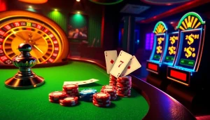 Experience the thrill of online gambling with hay.win's vibrant casino interface, featuring roulette and cards.