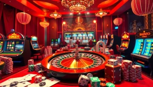 Engaging casino scene with roulette wheel, poker chips, and cards, featuring tt 88 elements