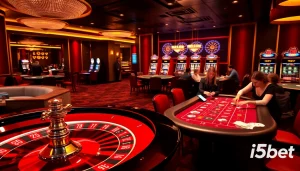 i5bet gaming experience with roulette spins and engaged players at the casino tables