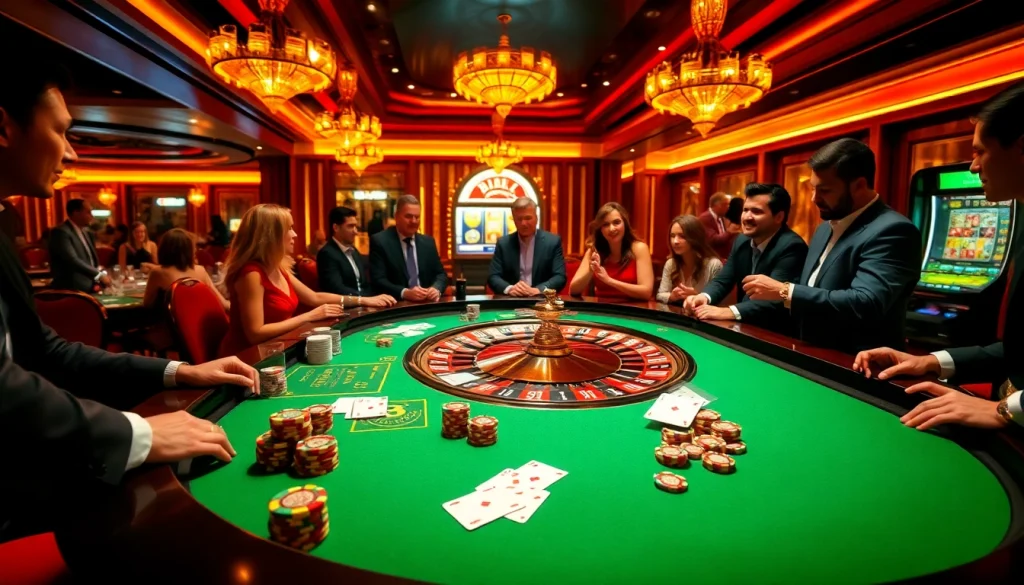 Engage with BDJL at exciting casino tables filled with vibrant poker chips and roulette.
