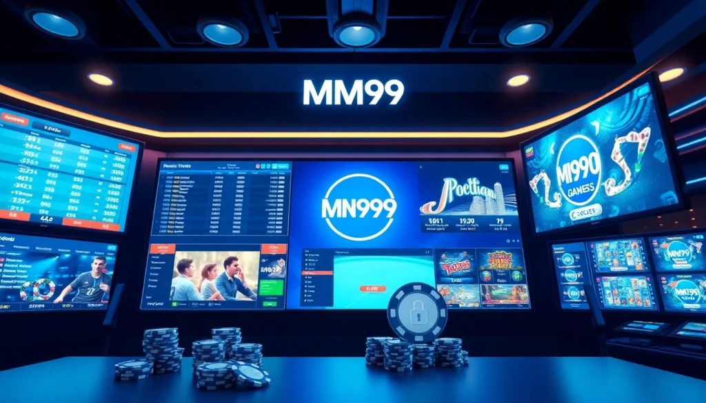 Engaging interface of MM99 online gaming platform showcasing interactive slots and live casino