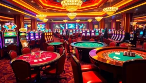 Trải nghiệm trò chơi đầy kịch tính tại CG79 với bàn casino sống động và máy đánh bạc.