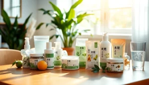 木製テーブルの上に様々なサプリメントを並べたエクオールサプリ ランキング